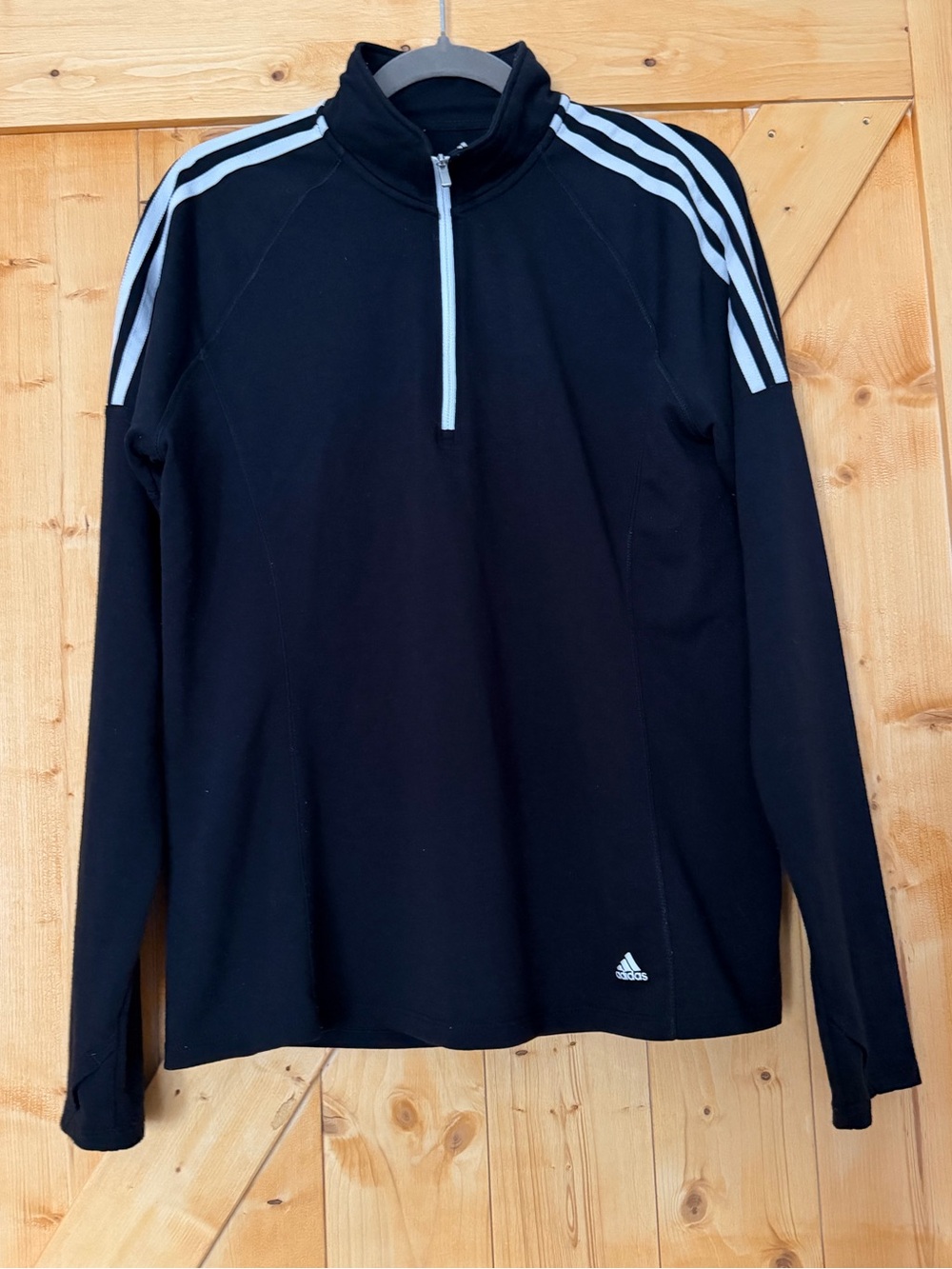 Adidas Golf Women's French Terry 1/4 Zip Pullover Black L
